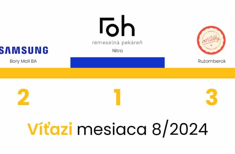 Víťazi Visa Slovak Top Shop za mesiac august 2024