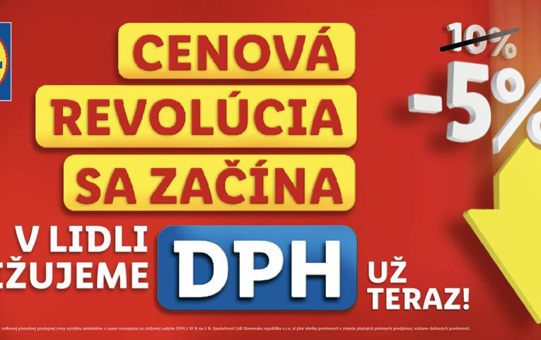 Cenová revolúcia sa začína: Diskont znížil DPH už teraz